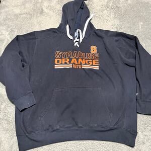 Blue 84 Syracuse Orange Hoodie Mens XXL Hockey Lace Up Pullover